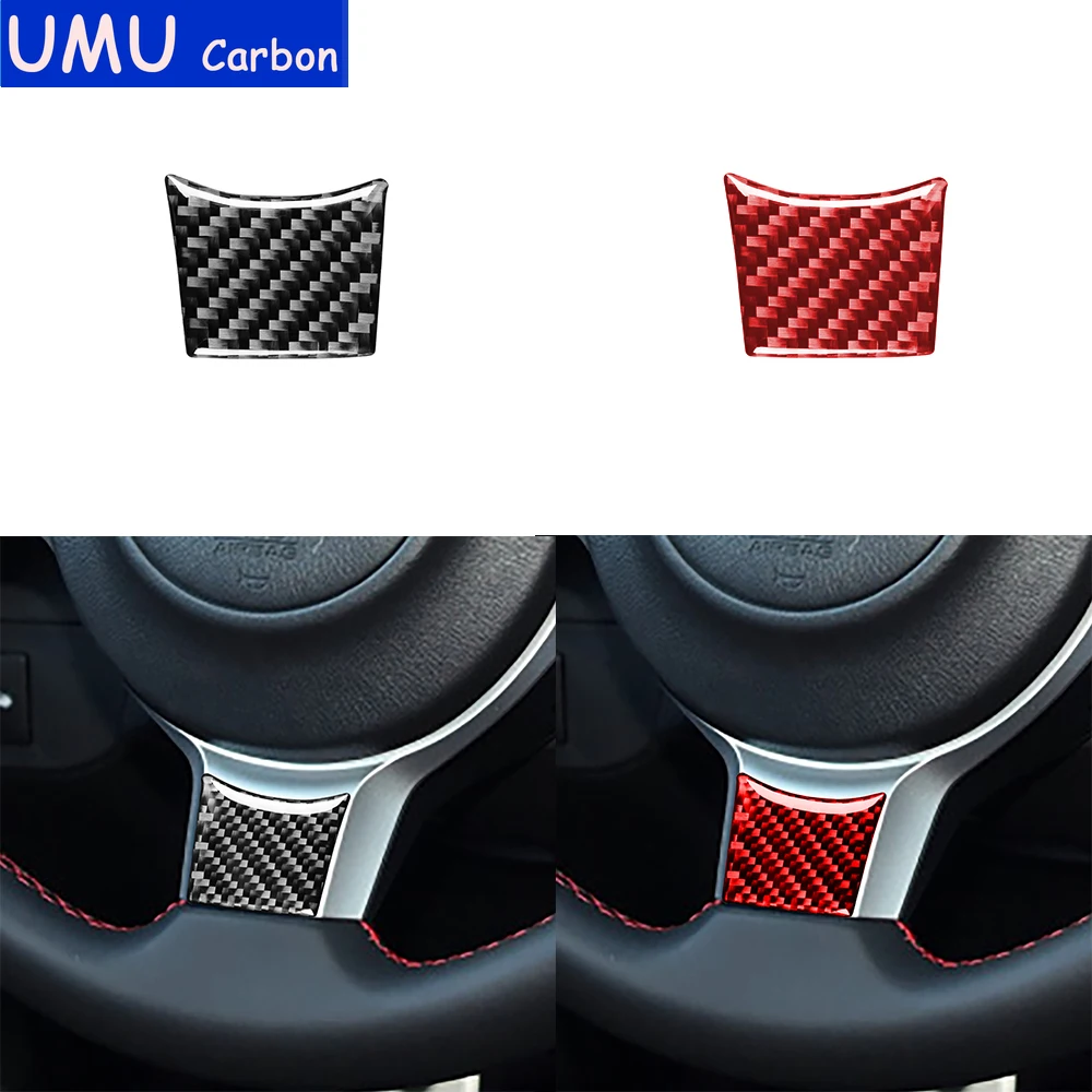 

For Toyota 86 GT86 Subaru BRZ 2017 2018 2019 Carbon Fiber Stickers Steering Wheel Lower Cover Trim Interiors Car Accessories