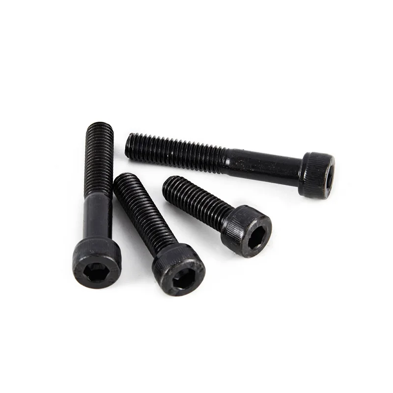 25-200mm Hex Socket Cap Screws M14-M16 Grade 12.9 Carbon Steel Black Finished Fully Partial Thread Mechanical Fastening Bolts