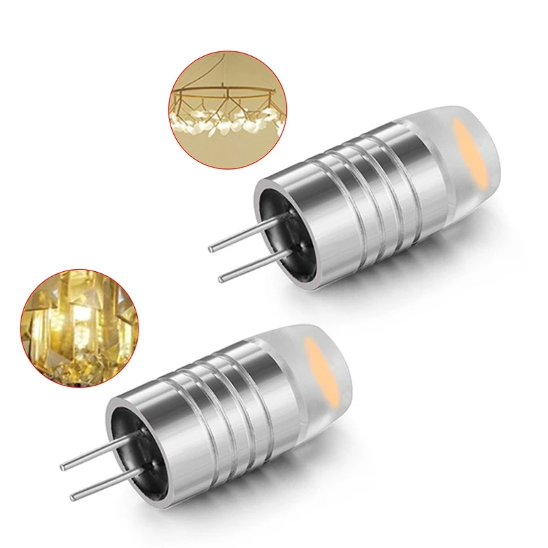 G4 Mini LED lampadina Base luci 1.5W DC 12V COB alluminio corpo lampada sostituzione lampadine paesaggio per lampadario illuminazione di cristallo 1Pc