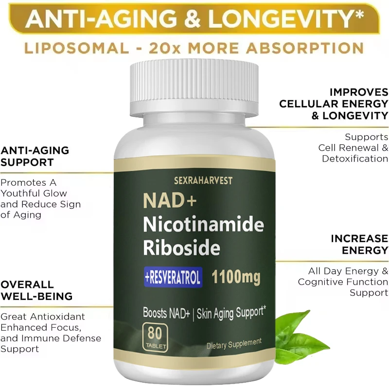 

Добавка NAD, 1100 мг — Добавка Liposomal NAD+ с реавертролом, повышение иммунитета и здоровое старение — силовые таблетки