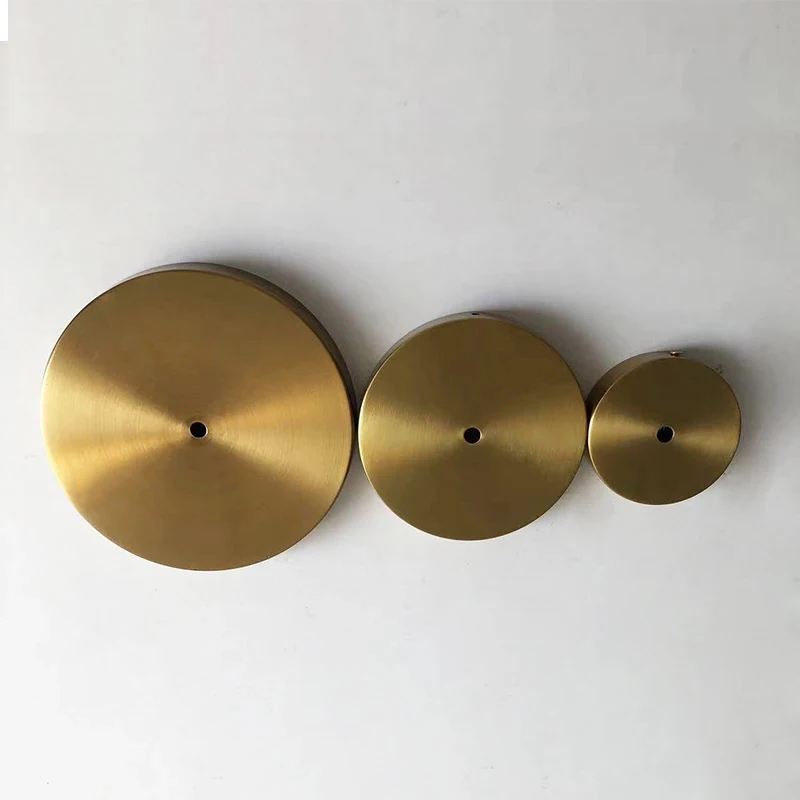 Metal DIY 10/12/15/20/25/30cm Ceiling Plate Mount LED Lamp Base Vintage Pendant Lamp Disc Base Ceililing+Lock Wire Lamp Base