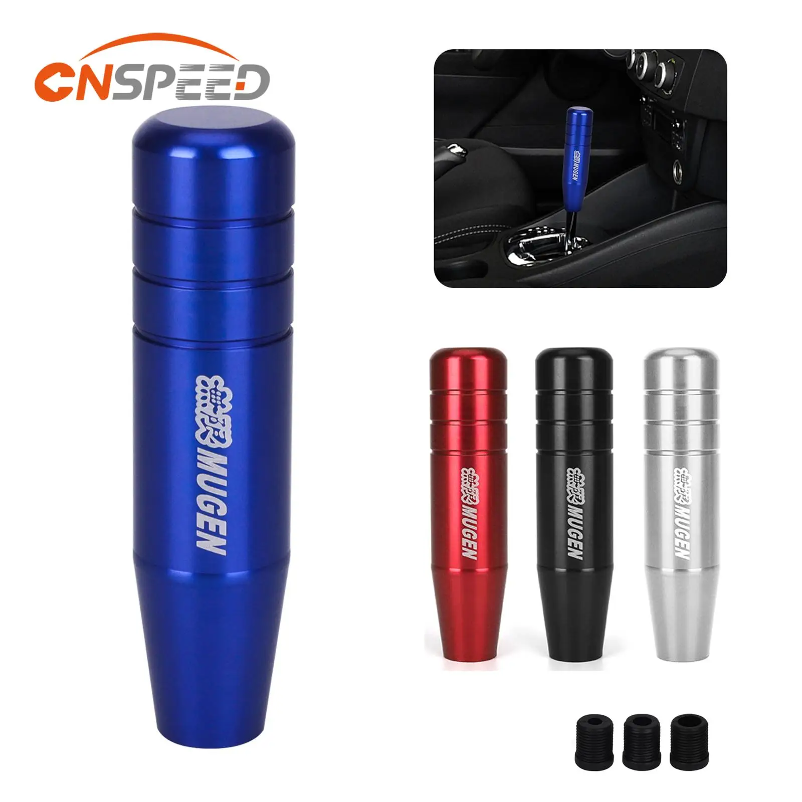 Universal Racing Car 13CM Length Aluminium Gear Shift Knob Stick Mugen Manual Lever Shifter Knobs Extended Manual Transmission