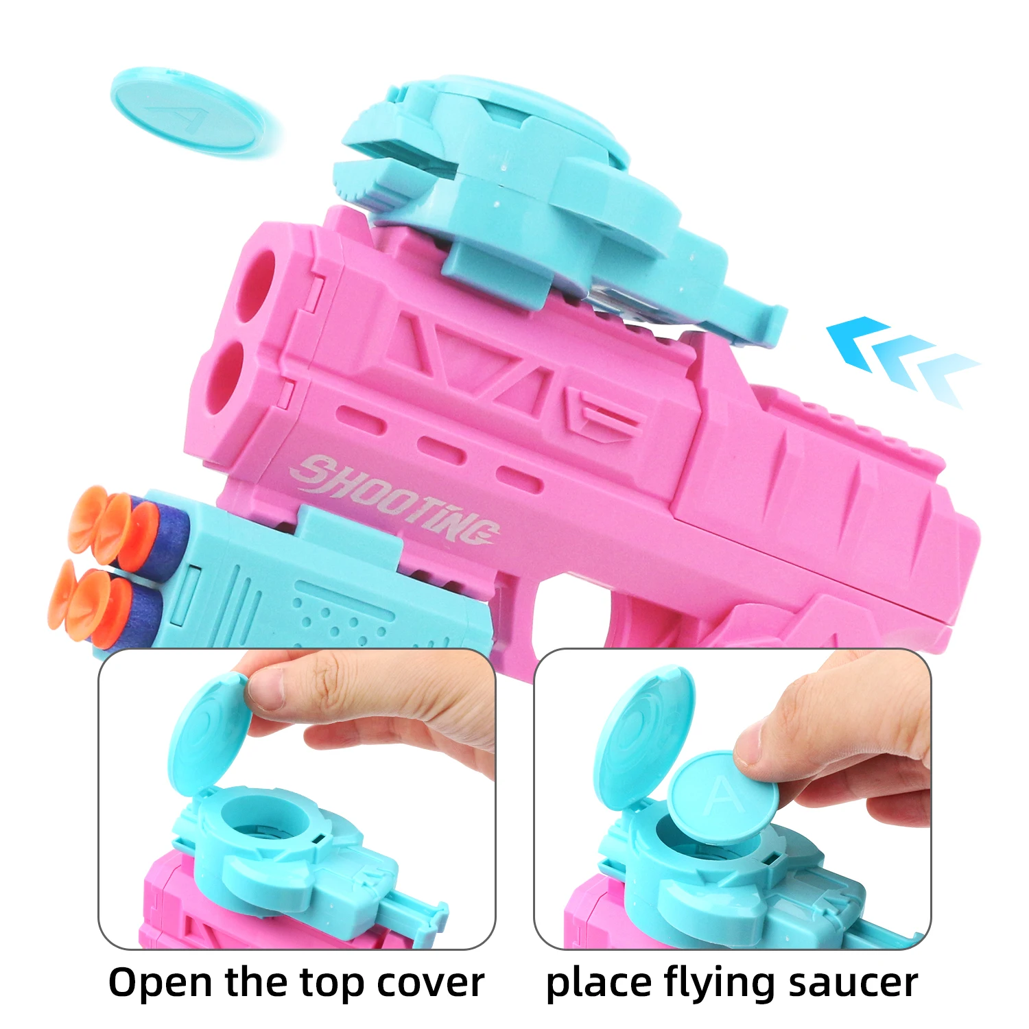 Three in one manual soft bullet gun simulation interactive shooting gun model outdoor interactive toy