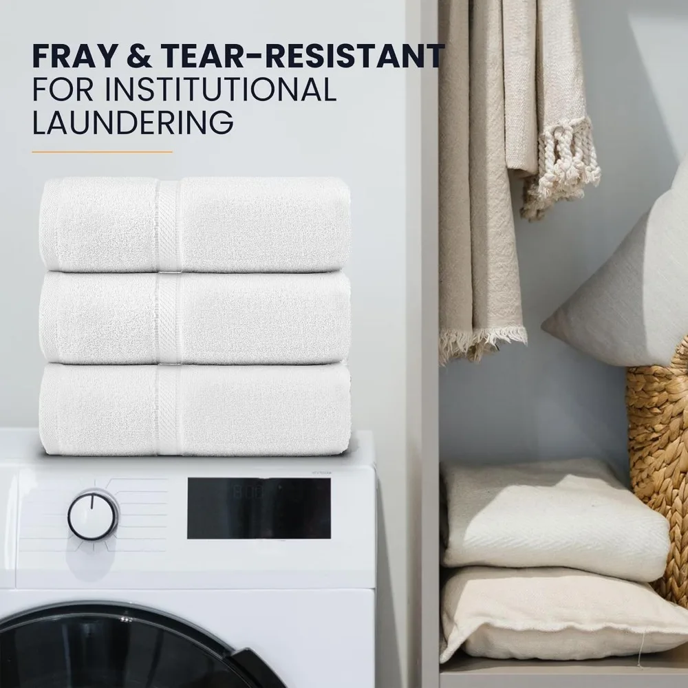 Полотенца для рук Belem Luxury 16x27 оптом — 120 упаковок (16x27) белого цвета — ультрамягкие, очень впитывающие полотенца из 100% хлопка — быстросохнущие, Dura