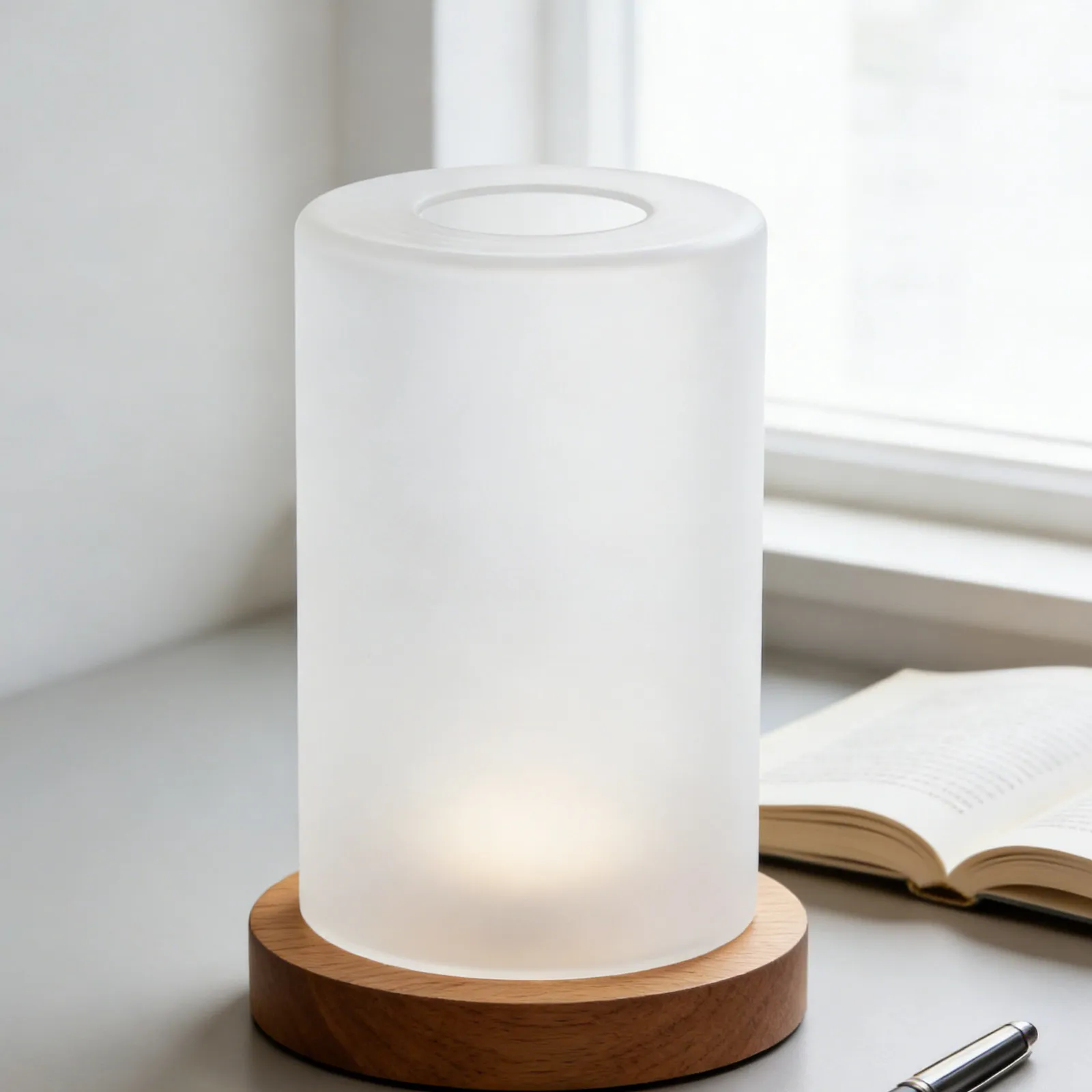 

Цилиндрический стеклянный плафон для подвесных светильников-шаров, цоколь E27, современный матовый