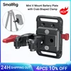 SmallRig ミニ V マウント バッテリー マウント プレート カニ型クランプ付き ユニバーサル カメラ アクセサリー用 1/4-20 インチネジ穴付き 2989 1