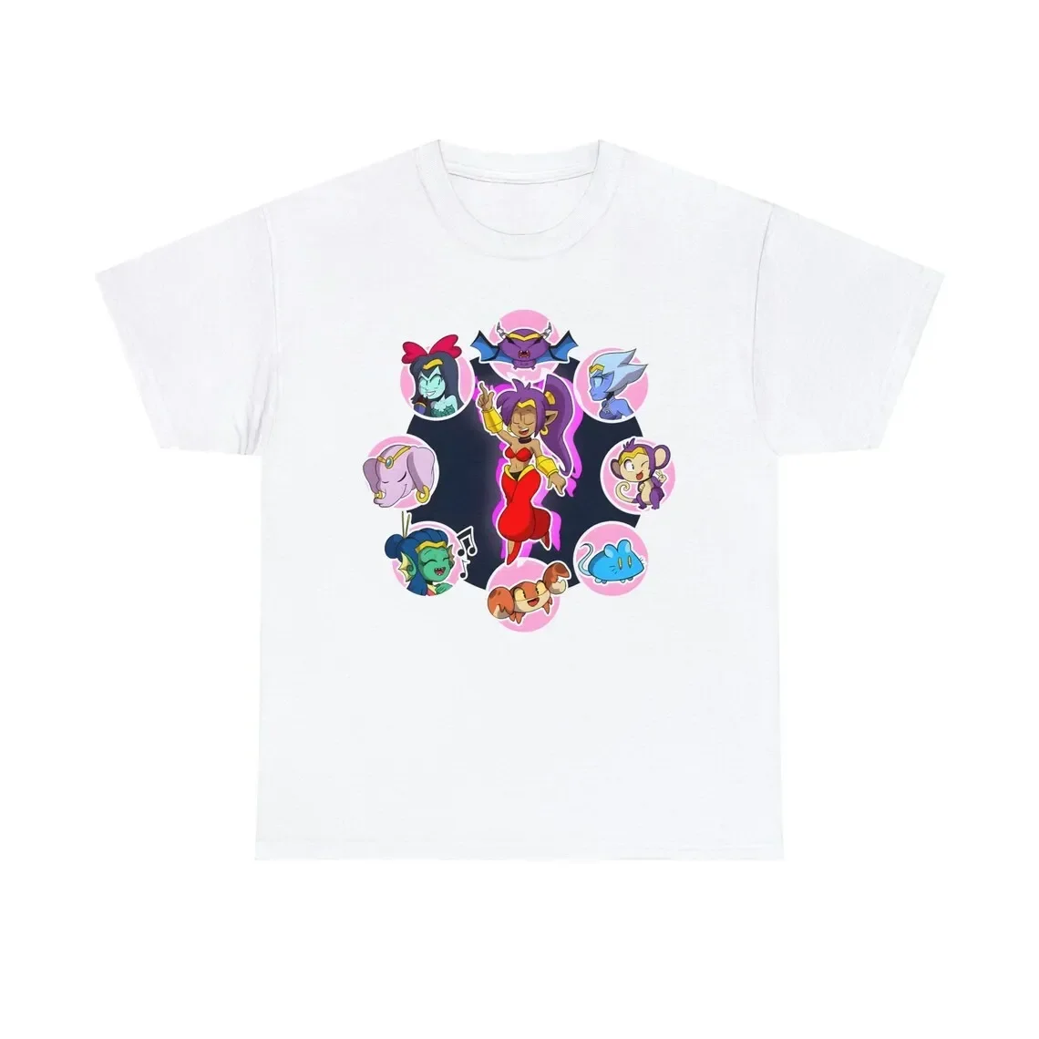 Indie Videogame Metroidvania T shirt Cartoon Casual Fashion Crew Neck Men Women Large Size T shirt Shantae Gaming T-Shirt