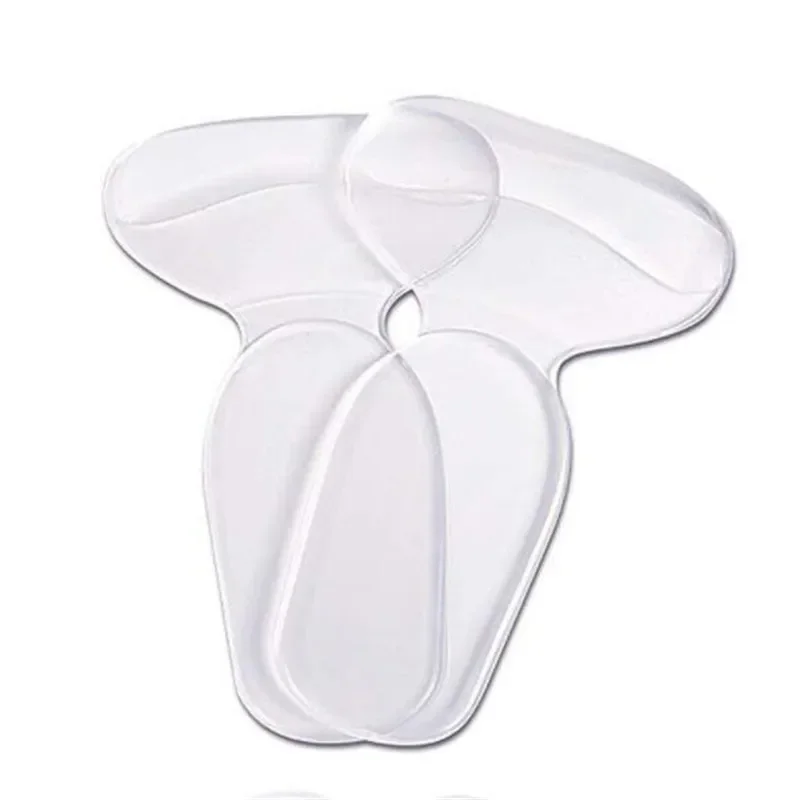 1 Pair T-type Women Men Silicone Soft Insert Heel Liner Grips High Heel Comfort Anti-wear Foot Pads Feet Care Accessories