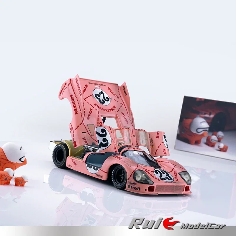 1:18 ปอร์เช่ Porsche 917 1971 Le Mans Race หมายเลข โมเดล 23 คอลเลกชันของเล่นตกแต่งสําหรับเด็ก ของขวัญวันหยุดสําหรับเด็ก