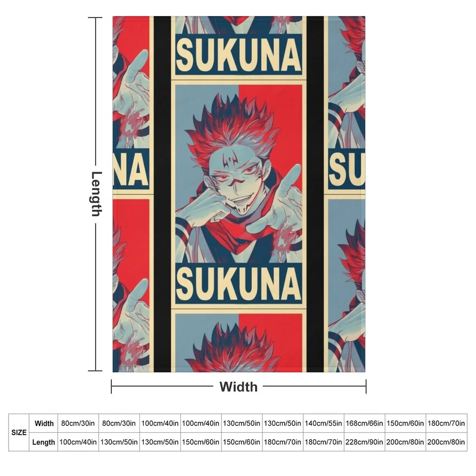 Sukuna - Poster Throw Blanket Sofas Summer Beddings Plaid Blankets