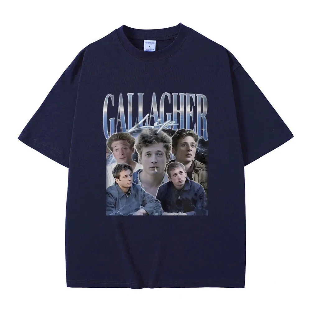 Lip Gallagher Graphic Print T Shirts Men Women Vintage Gothic T-shirt Men Women\'s Fashion Oversized Streetwear Male Casual Tees