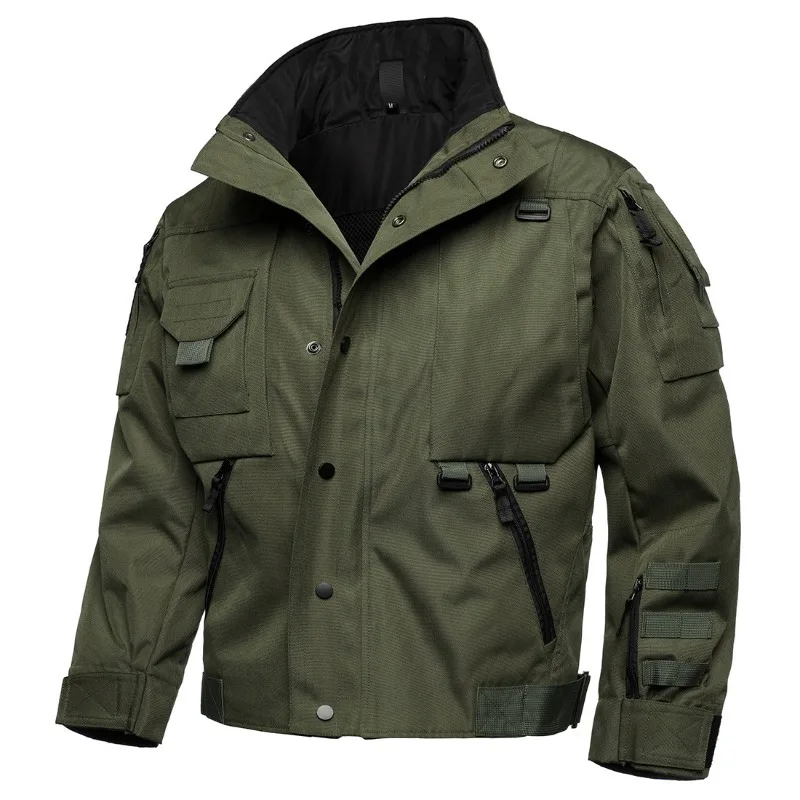 Tactical Suit Jacket Men's Windproof, Stab-proof, Scratch-resistant, Wear-resistant Locomotive Hard Jacket Fashionable