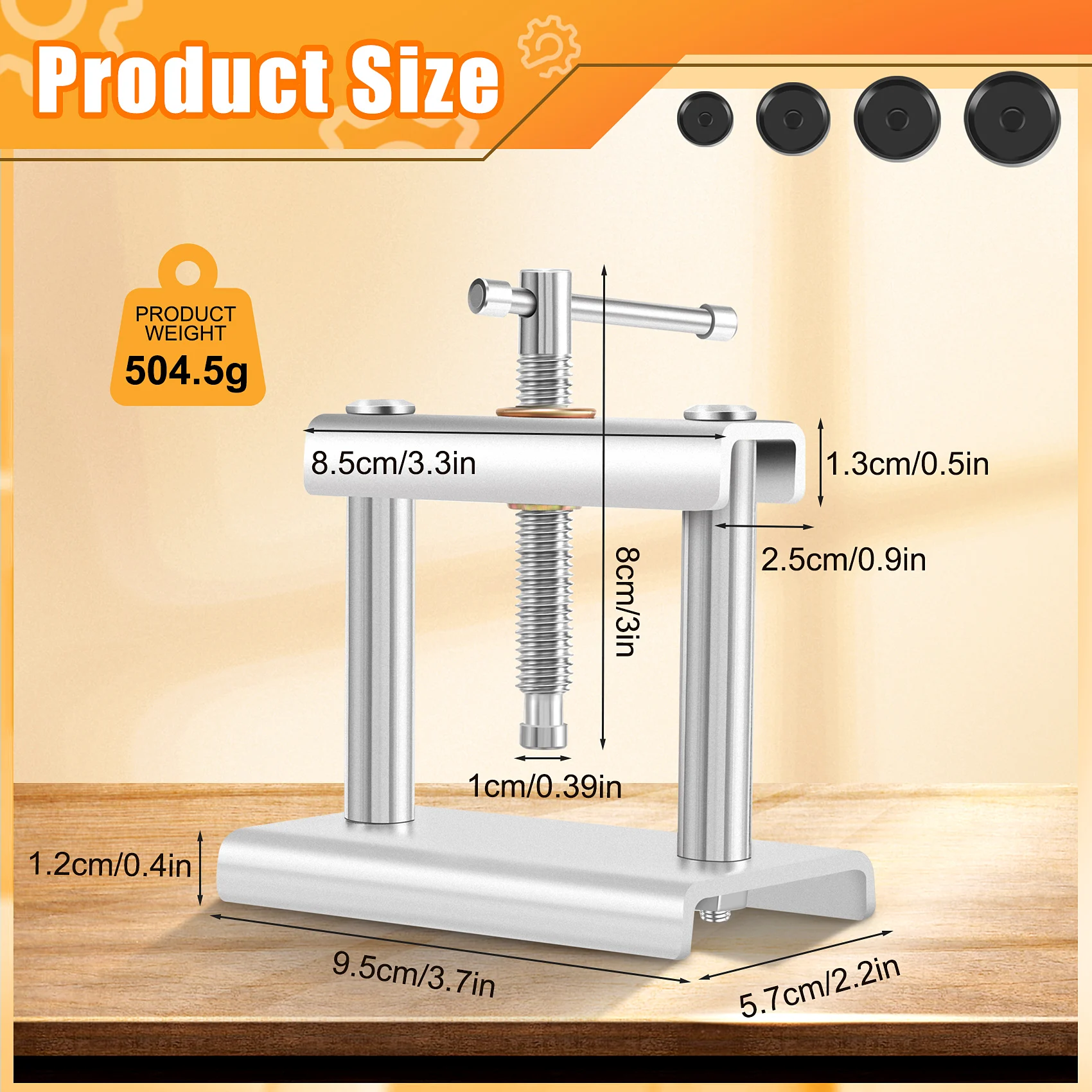 ELBA_Watch Press Tool, Watch Back Case Closer, Watch Repair, Battery Replacement Tool