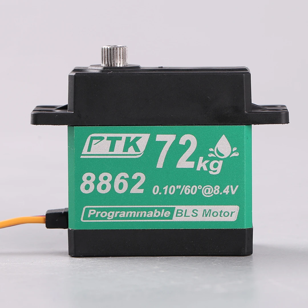 

PTK 8862 Цифровой сервопривод с высоким крутящим моментом 70 г Стандартный сервопривод RC Модель автомобиля с фиксированным крылом Шестерня из нержавеющей стали