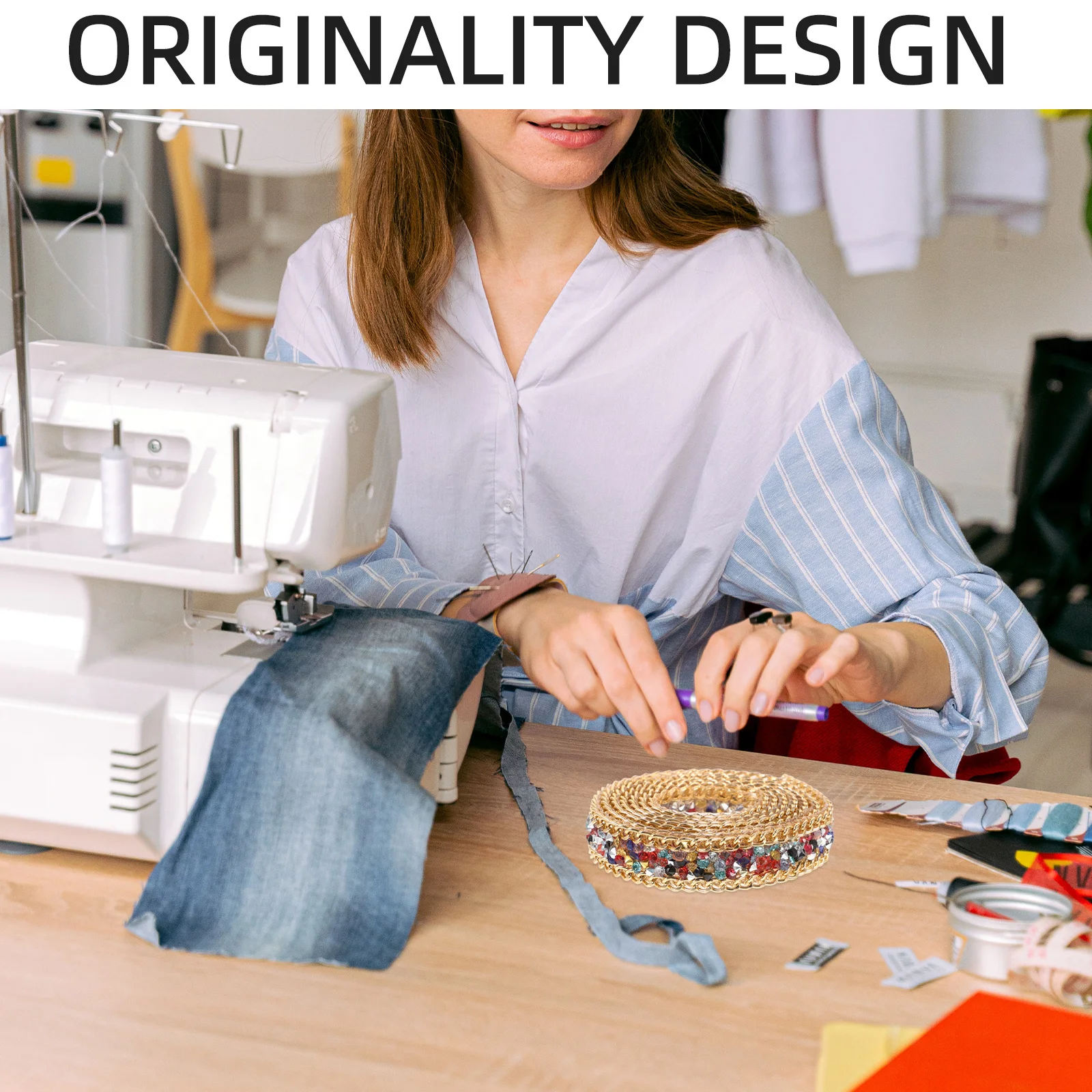 

1 Roll Resin Rhinestone Ribbon Iron on Strip Easy Cut Sparkly DIY Crafts Wedding Dress Decoration Bling Rhinestone Trim Roll