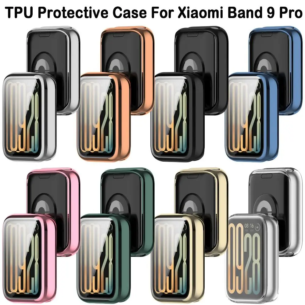 New TPU Protective Cover Full Cover All-Around Screen Protector Anti-Scratch Accessories Case Shell for Xiaomi Band 9 Pro