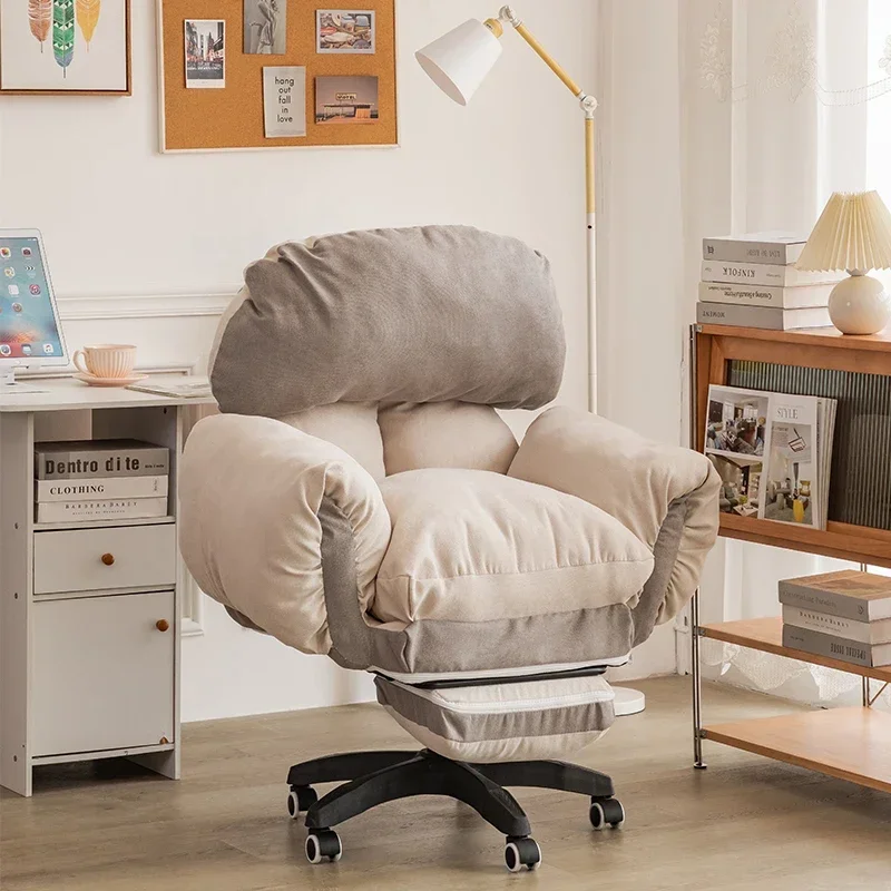 Design Wheels Rubber Office Chair Full Body Back Cushion Mobile Swivel Chair  Lounge Sillas De Oficina Office Desk Furniture