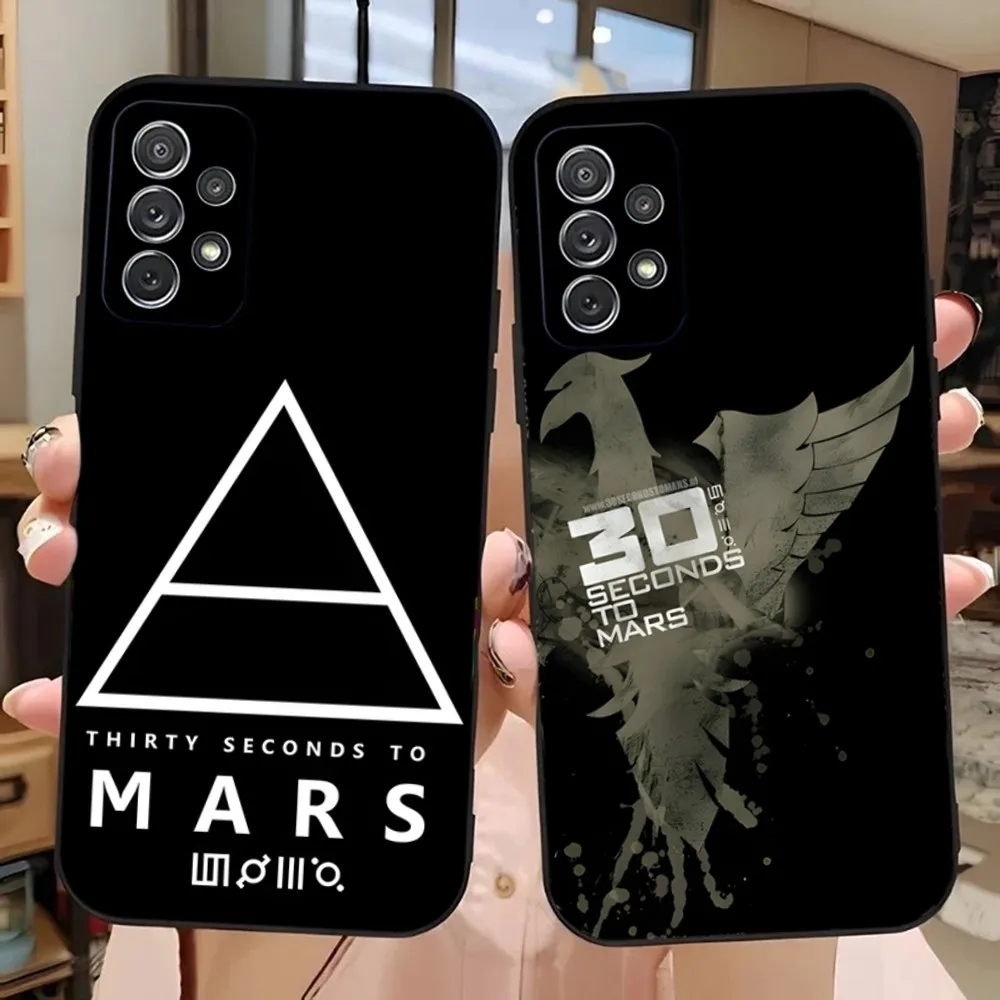 T-Thirty Seconds To Mars Phone Case For Samsung Galaxy A13,A21s,A22,A31,A32,A52,A53,A71,A80,A91 Soft Black Phone Cover