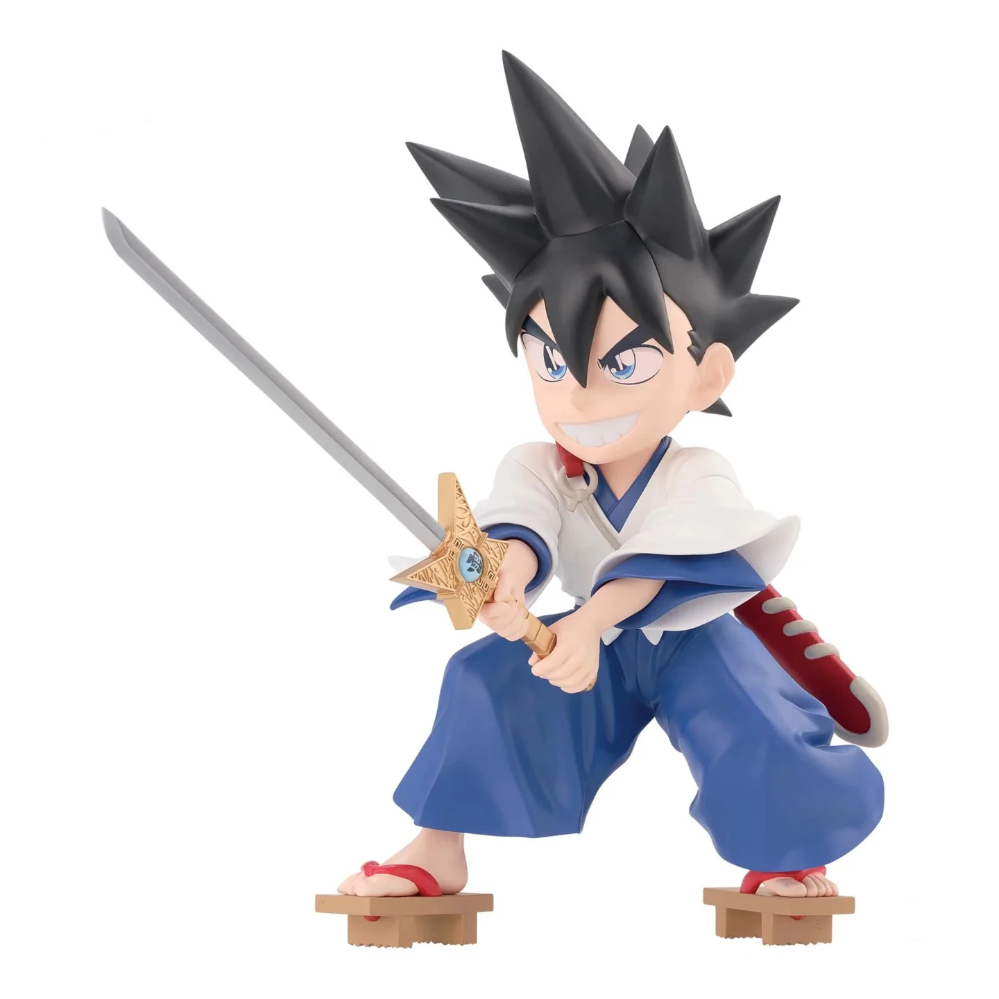 True Samurai Scenic Sculpture Yaiba Iron Sword Dragon Pearl Japanese Style Collectible Figure Martial Arts Theme Home Decor