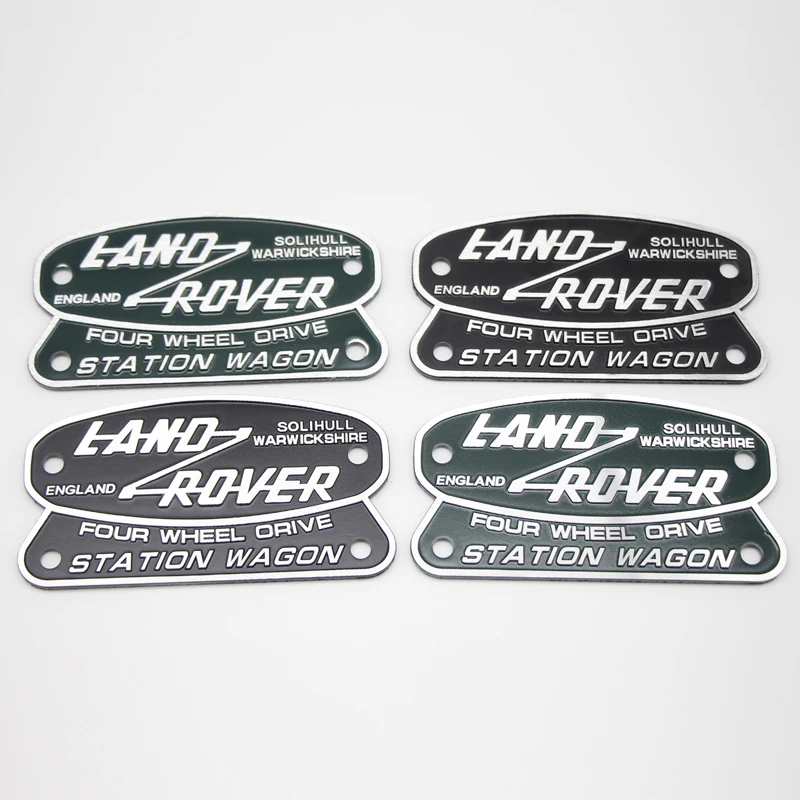 Автомобильная боковая наклейка из сплава, автомобильная наклейка на задний багажник, передняя решетка радиатора, эмблема, аксессуары для Land Rover 2015 DEFENDER 110, украшение
