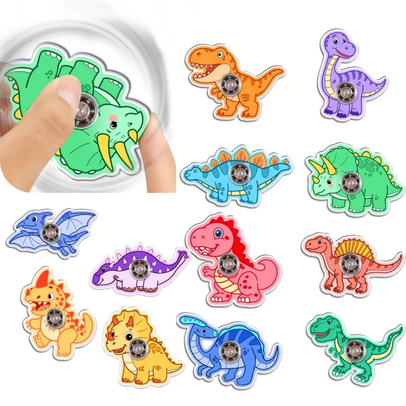 

Милый мультяшный динозавр-спиннер: игрушка для снятия стресса, подарок на день рождения, приз для класса, вращающаяся игрушка для пальцев