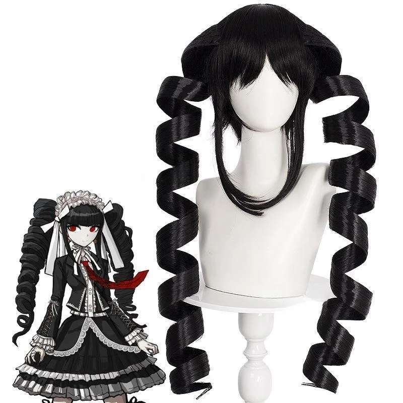 Dangaronpa Celestia Ludenberg disfraz de Cosplay, uniforme escolar, conjunto completo de Halloween para mujer, fiesta de disfraces de Lolita gótica