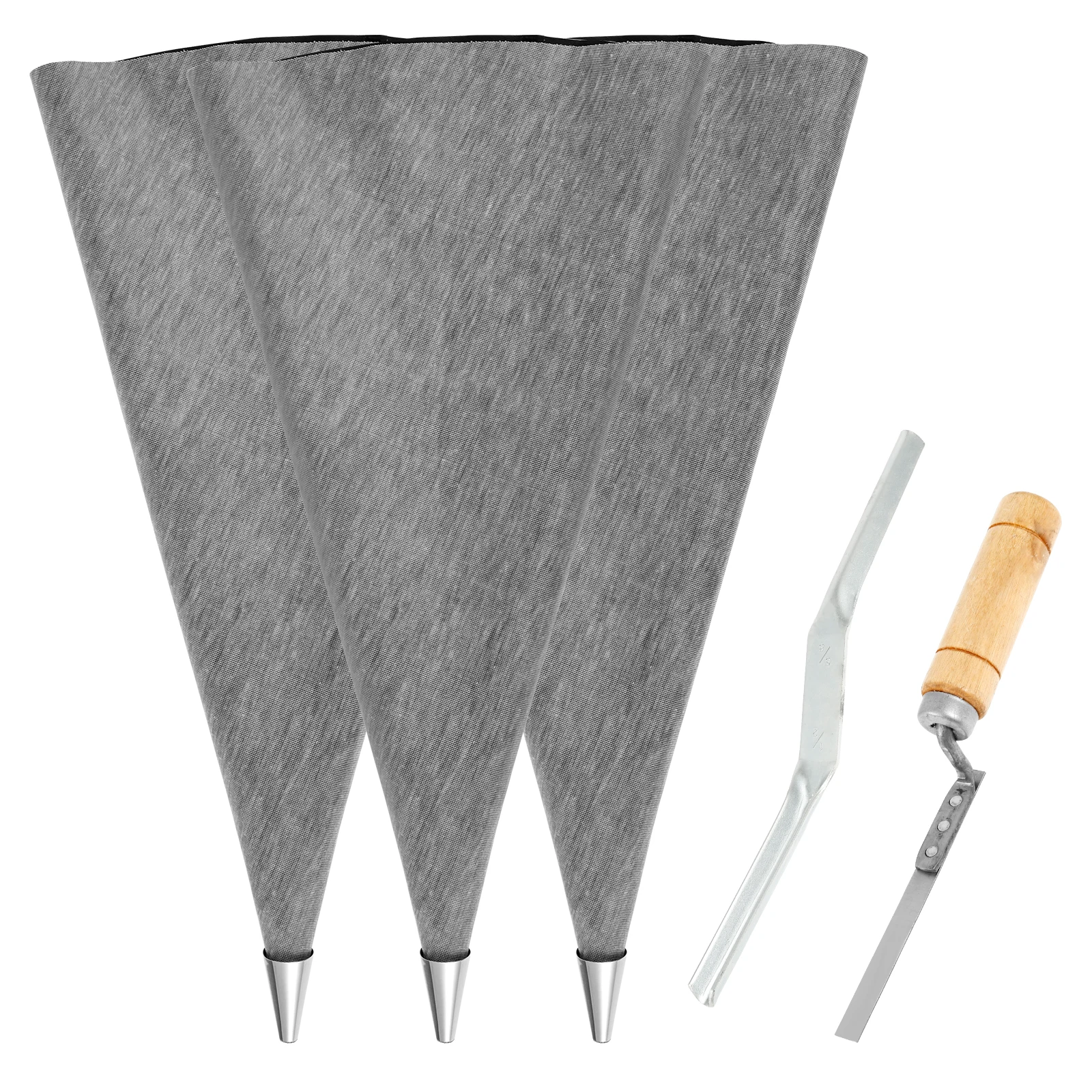Tile Grout Masonry Mortar Bag w/ Molded in Tip Tear Puncture Resistant HeavyDuty Vinyl Piping Cement Bag for Grouting Tile Joint
