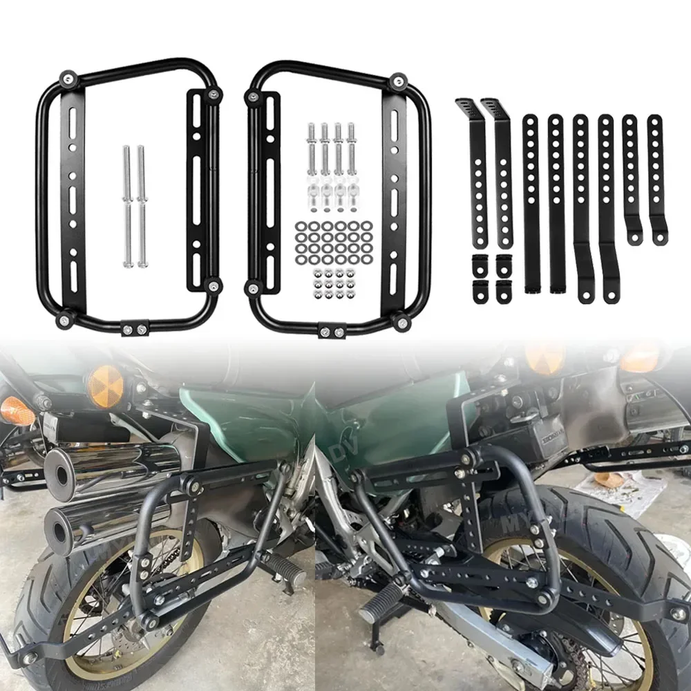 28L Universal Motorcycle Side Luggage Cases Aluminum Alloy Pannier Saddlebags Storage Side Boxes Trunk for Bikers