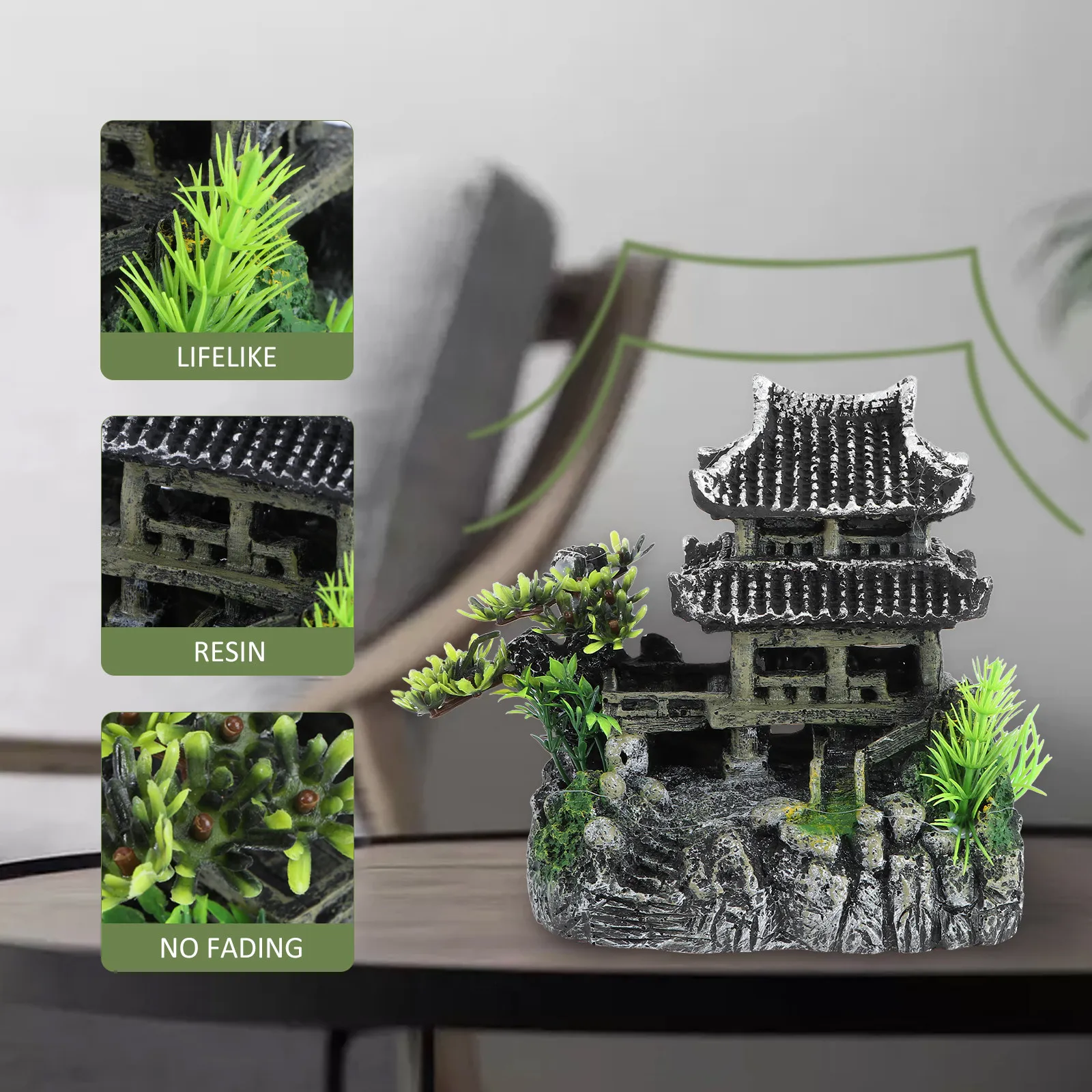 人工水槽装飾品 レジン製クラフト 魚タンクオーナメント ユニ - Aquarium Fish Unique のレビューと価格