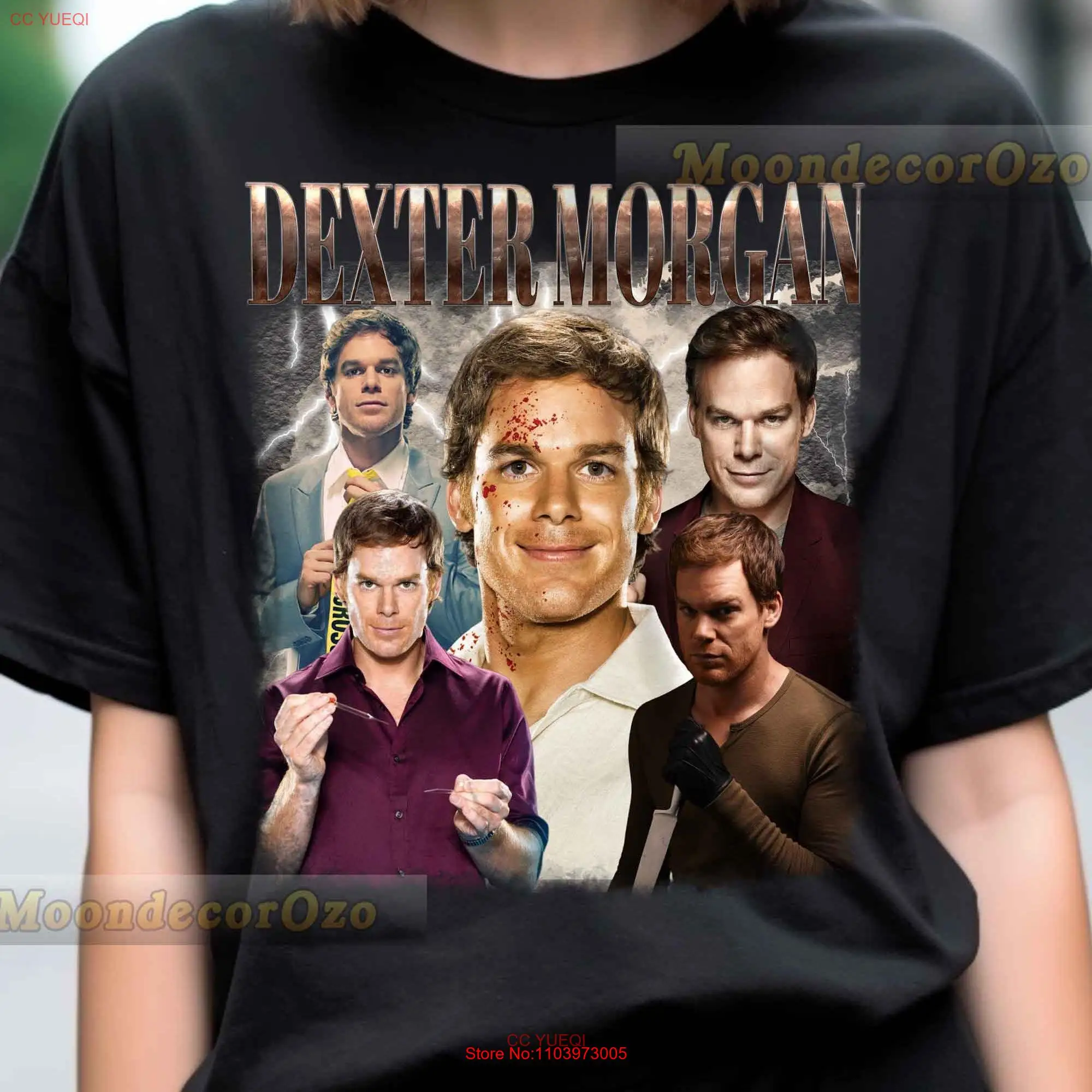 Limited Vintage Dexter Morgan T Shirt SweaT Rock Style Bootleg long or short sleeves