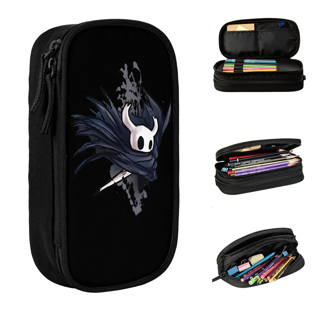 Hollow Knight Game Cartoon Pencil Case Pencilcases Pen for Student Big Capacity Bag Students School Gifts Stationery