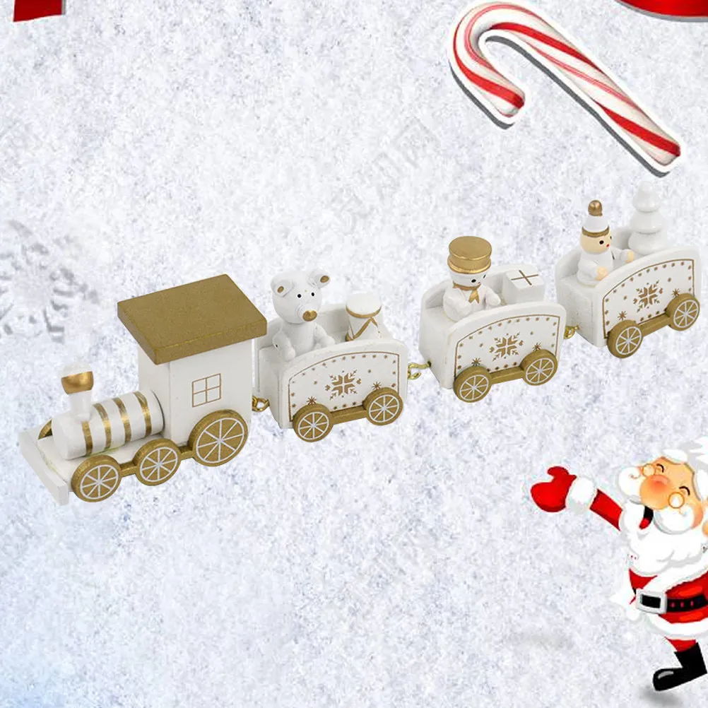 

Рождественский деревянный поезд-украшение: безопасный, без запаха, из премиального дерева, со съемными отсеками. Праздничный подарок для дома и рождественских вечеринок.