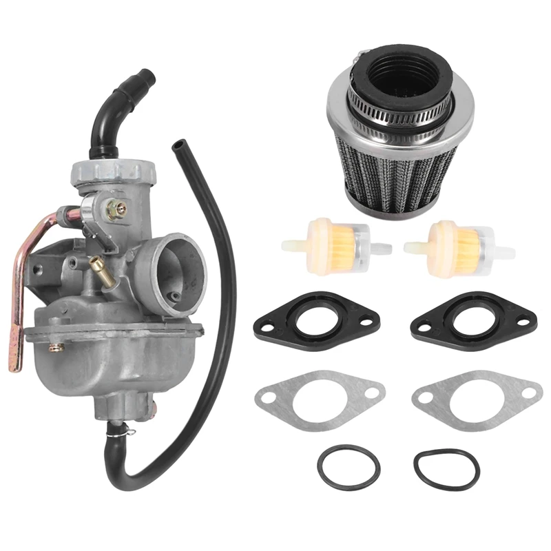 Carburador PZ20 com filtro de combustível de ar, motor de 4 tempos, ATV, UTV, UTV, 50CC, 70CC, 90CC, 110CC, 125CC, Honda CRF50F, CRF80F, XR50R