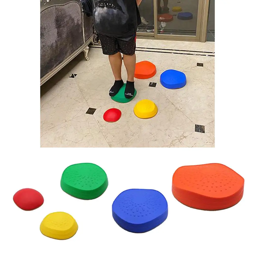 Kids Balance Stepping Stones Toys Obstacle Course for Children Indoor Outdoor Activity Game River Stone Build Coordination