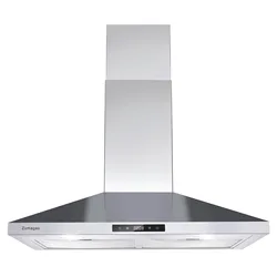 Wall Mount Kitchen 30 inch Duct Convertible Range Hood 700CFM, 3 Speed Fan LED Light Range Hood USYS0375A
