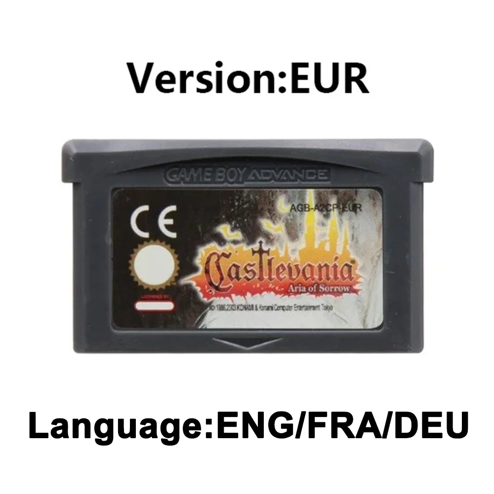 New Castlevania GBA Game Series Video Game Cartridge 32 Bit Game Console Memory Card Asia of Sorrow Dissonance for GBASP NDSL image 3