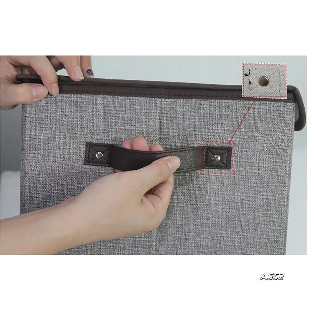 

Fabric Cotton & Linen Storage Box Foldable Box Clothes Storage Box Folding Cloth Storage Box Cube Color
