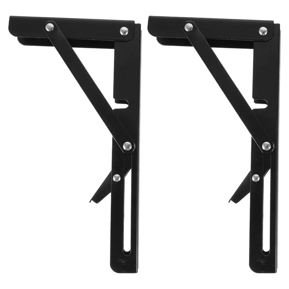 

2 Pcs Brackets Microwave Wall Mount Mounting Foldable Kitchen Oven Shelf Expandable Stand