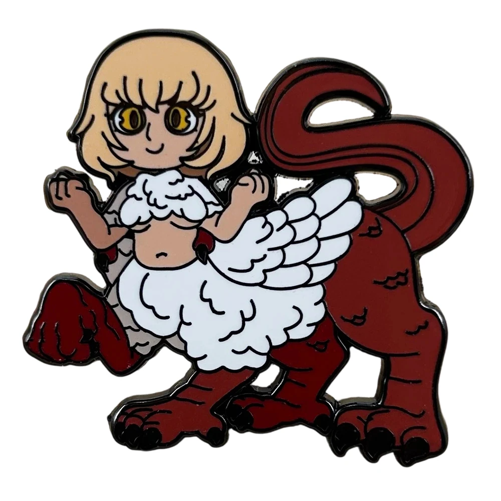 Chimera Falin Enamel Pin Delicious In Dungeon Monster Badge Dungeon Meshi Peripheral Brooch Cute Chibi Jewelry Decorative