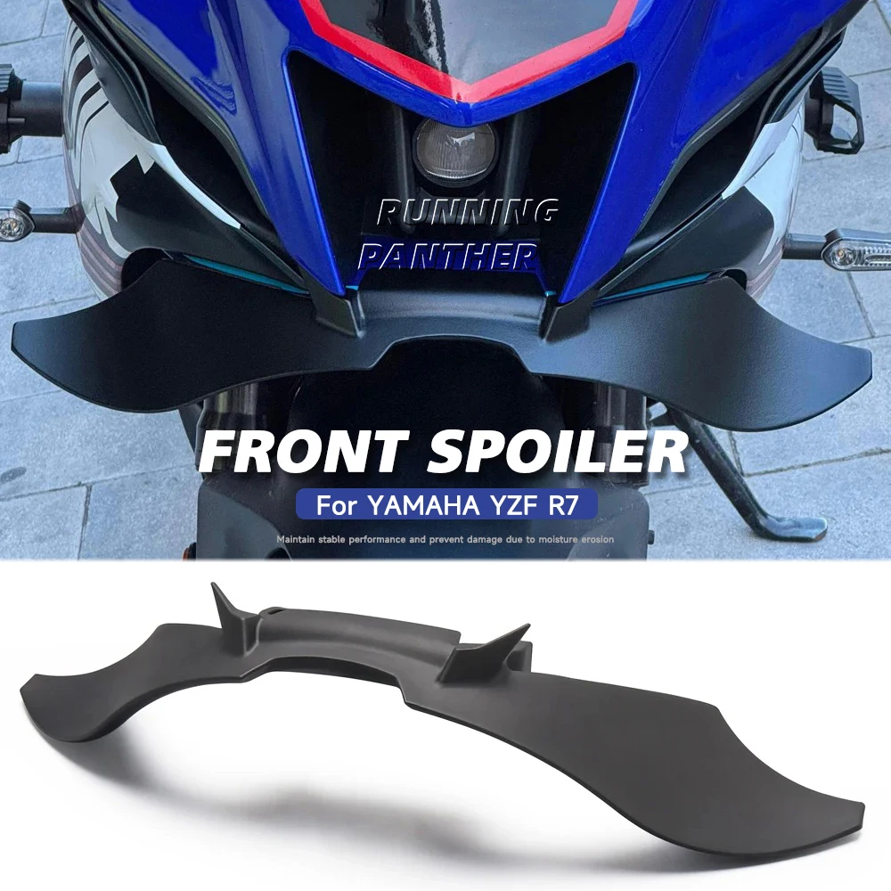 YZFR7 For Yamaha YZF R7 Motorcycle Front Spoiler Kit Winglets Aerodynamic Front Fairing Wing Lower Cover Protector Accessories