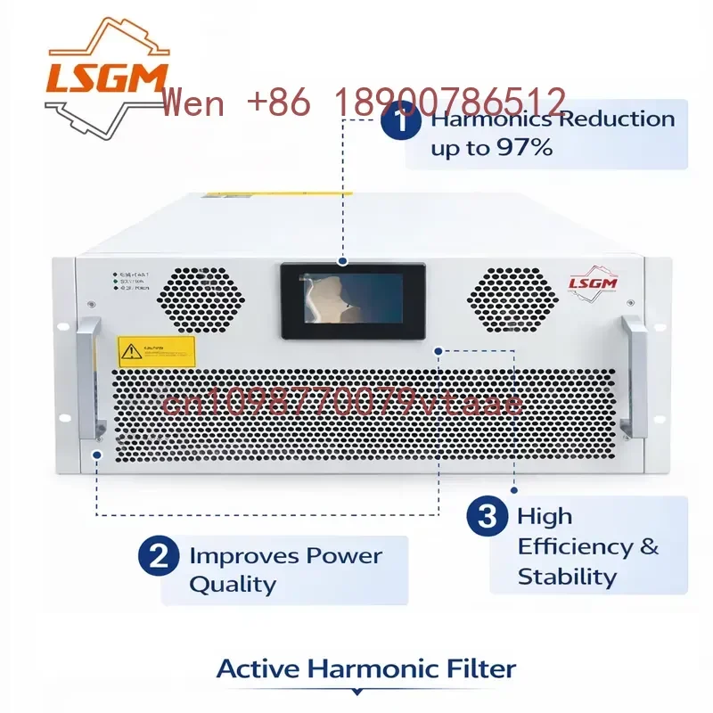 AHF Active Harmonic Filter 50A 400V Three Phase Modular Rack Mounted German Joint Venture Factory