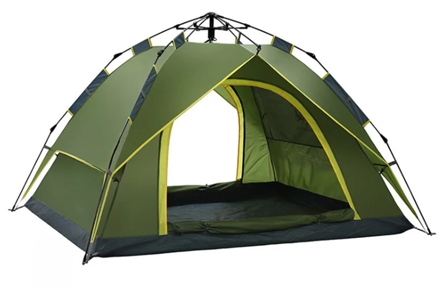 

Three-four-person four-season double-layer automatic tent rain-proof and quick-opening tent outdoor camping tent.