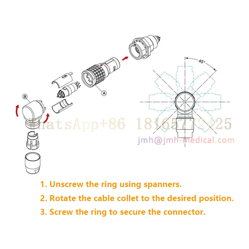 0B FSG EGG ECG EEG Aviation metal plug socket push-pull self-locking connector