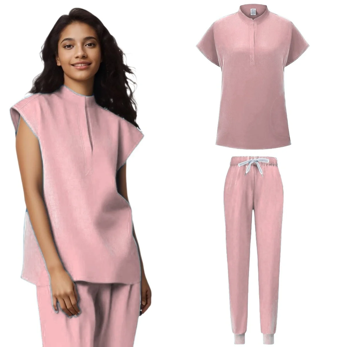 Uniformes médicaux pour femmes, ensembles ScrdecentrSets, générateurs d'hôpital, pantalons en Y à manches courtes, accessoires de soins infirmiers, vêtements de médecins