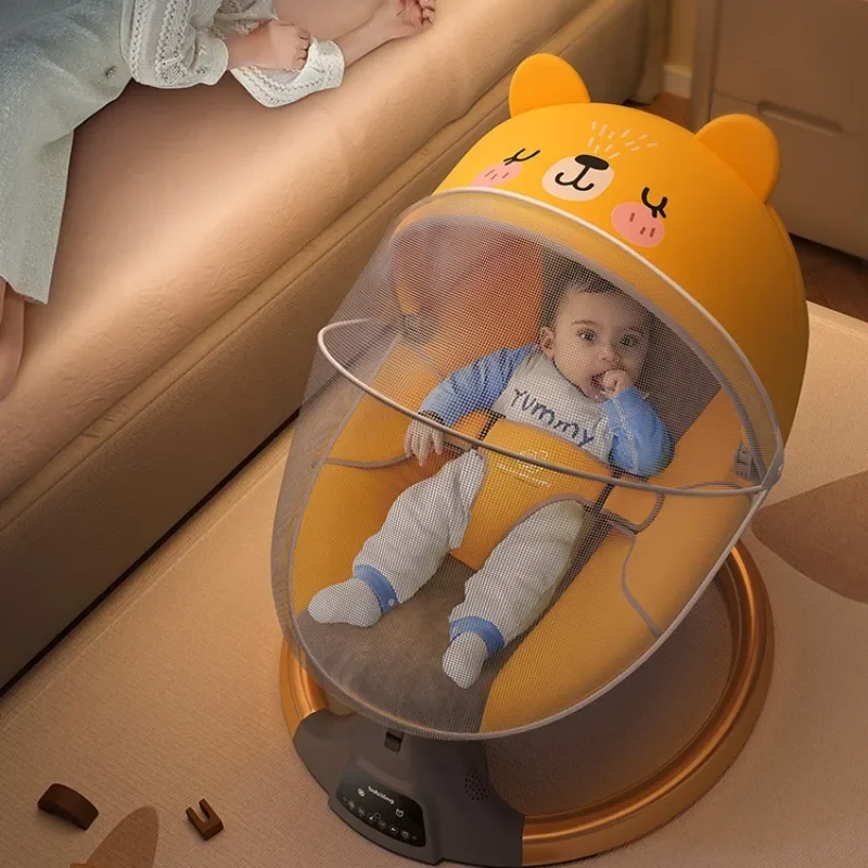 

Bouncer Electric Rocking Chair for Baby Safety Cradle Rocking Chairs Sleeps Newborn Rocker Baby Cribs To Sleep From 0 To 3 Year