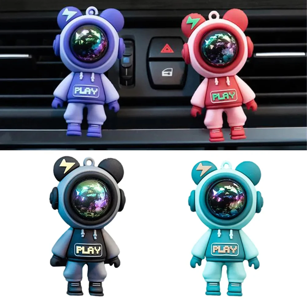 Car Air Outlet Perfume Clip Cartoon Astronaut Air Freshener Conditioning Air Outlet Car Aromatherapy Car Interior Accessories