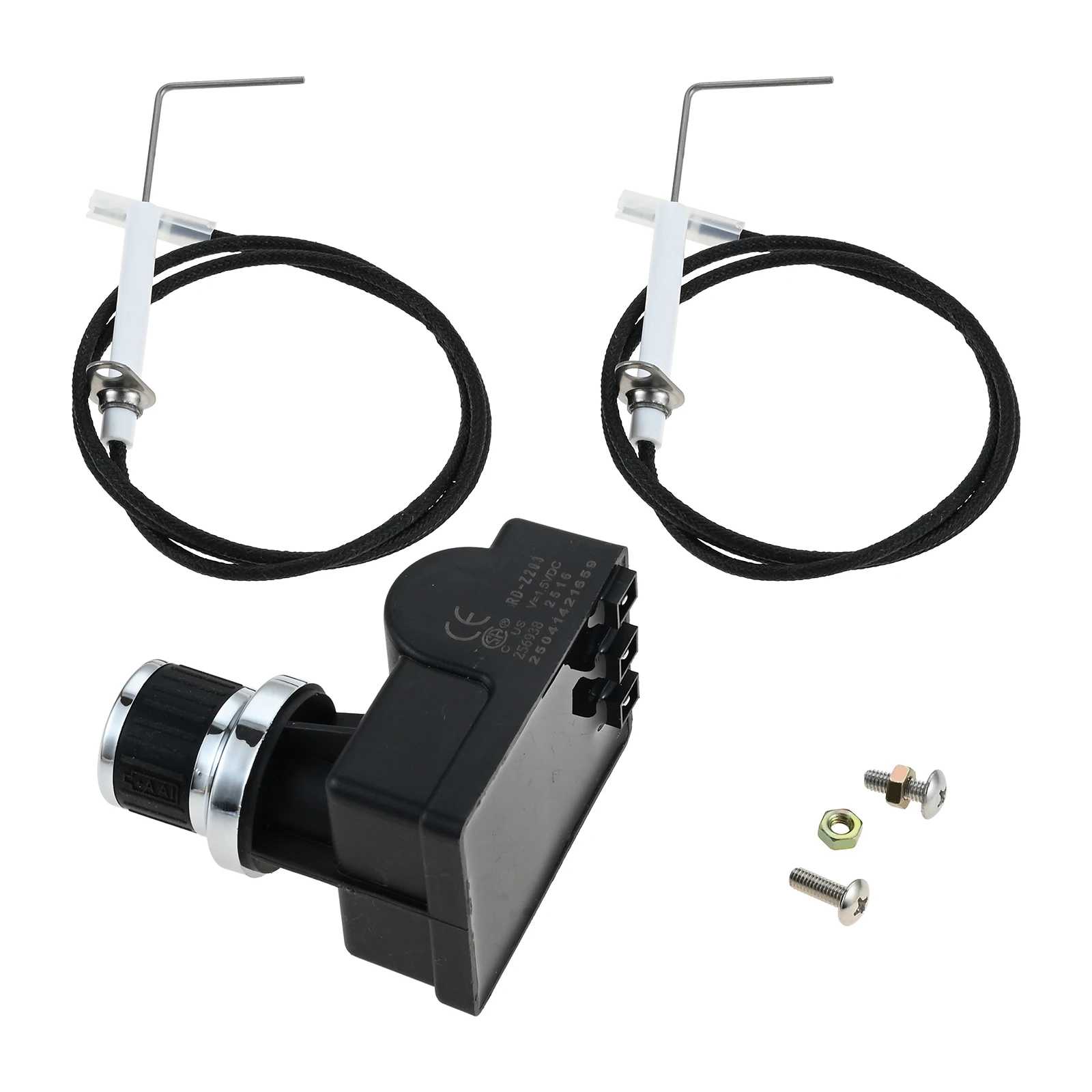 3-Outlet Electronic Grill Push Button Spark Igniter Kit Ceramic Ignition Pins for Blackstone 28