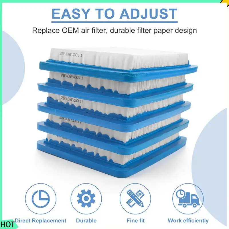 

AWAH 10 Pack 491588S Air Filter Replace For Briggs Stratton 491588 4915885 Flat Air Cleaner Cartridge Lawn Mower Filter