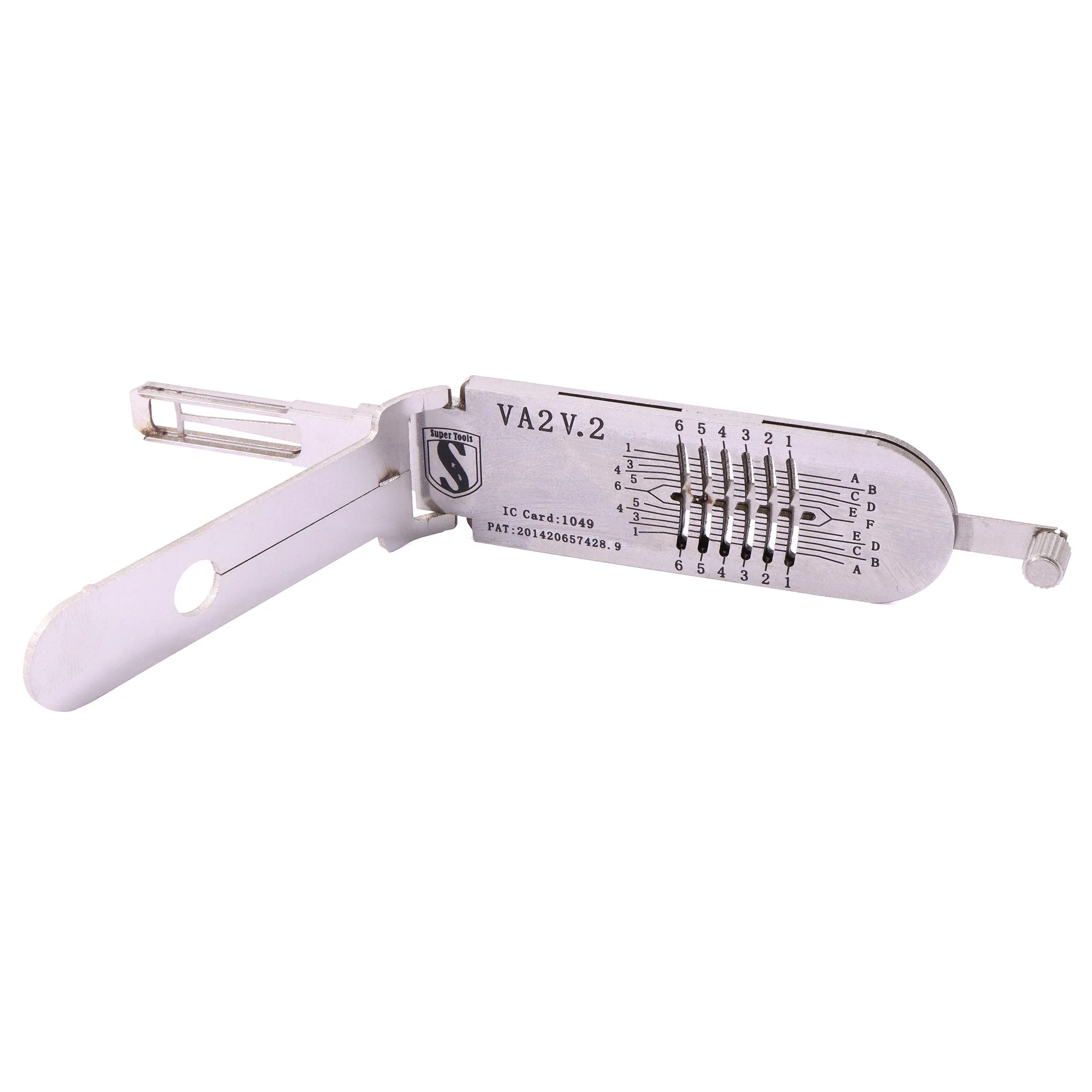 Super Tools VA2 HU66 HU92 TOY2 HON58R HU83 SIP22 2 IN 1 Lock Pick and Decoder Locksmith Tools for Peugeot/Citroen