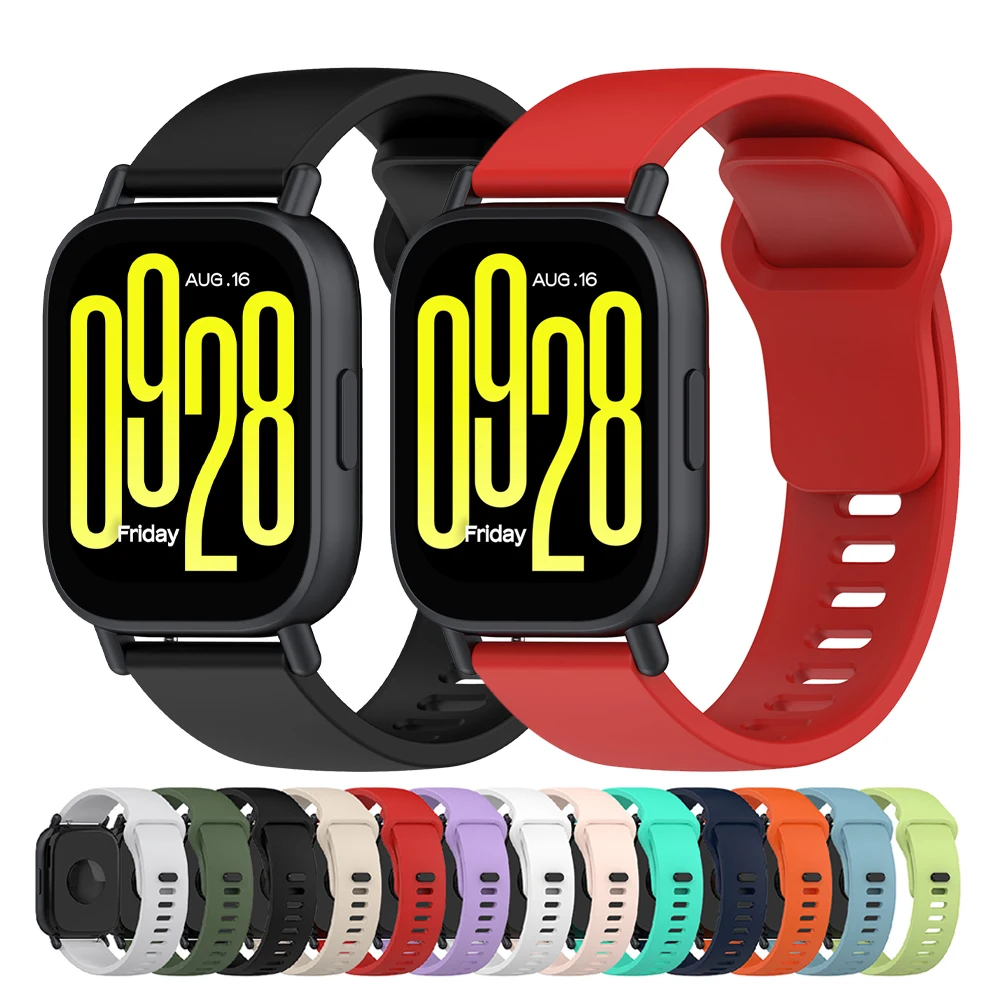 22mm Silicone Strap For Redmi Watch 5 Active/Lite Sport Band For Xiaomi Watch S4 S3 S2 S1 pro/color2 Replacement Bracelet Correa